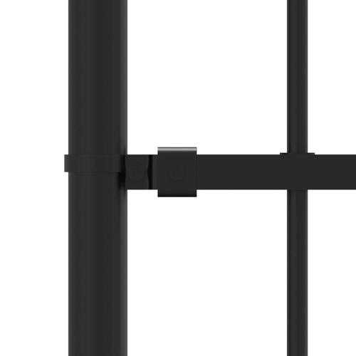 Havehegn med spydtop 222 cm pulverlakeret stål sort