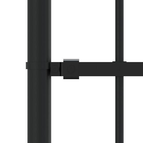 Havehegn med spydtop 190 cm pulverlakeret stål sort