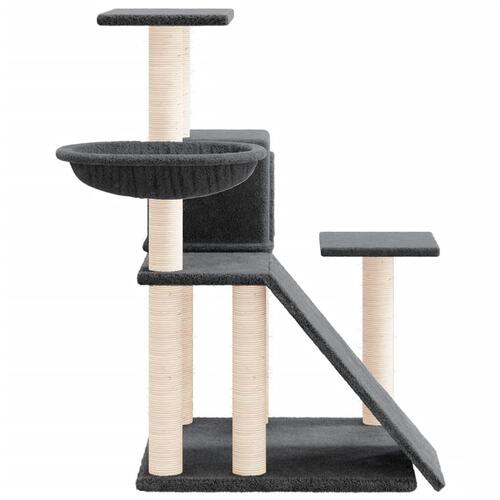 Kradsetræ med sisalstolper 82 cm mørkegrå