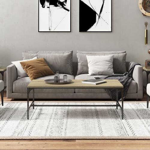 Sofabord 80x50x35 cm konstrueret træ sonoma-eg