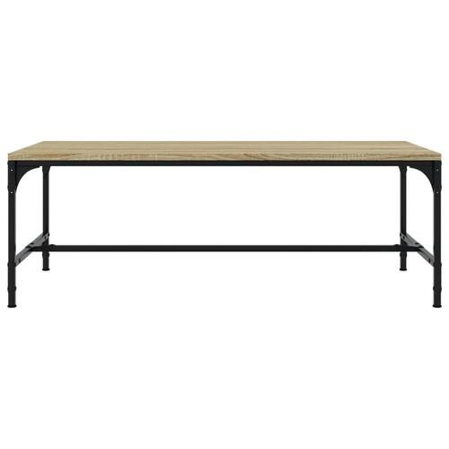 Sofabord 80x50x35 cm konstrueret træ sonoma-eg