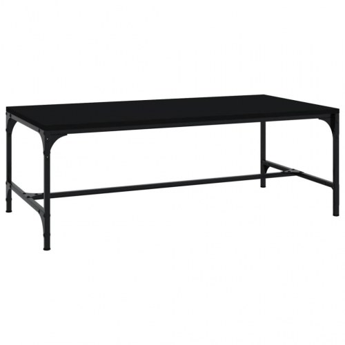 Sofabord 80x50x35 cm konstrueret træ sort