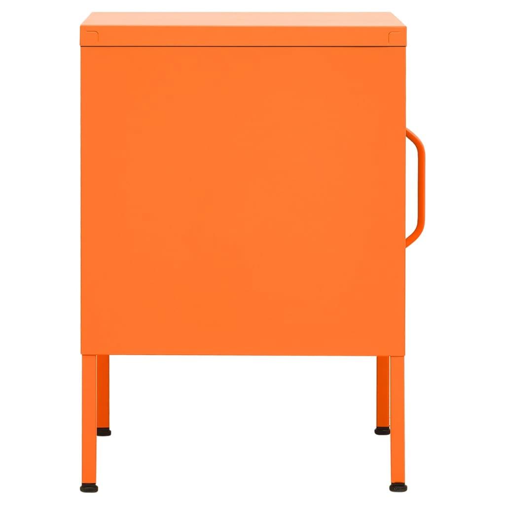 Natbord 35x35x51 cm stål orange