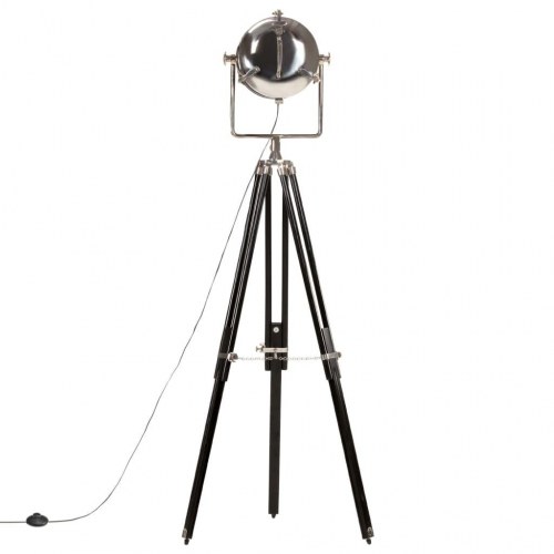 Gulvlampe med trefod 171 cm massivt mangotræ