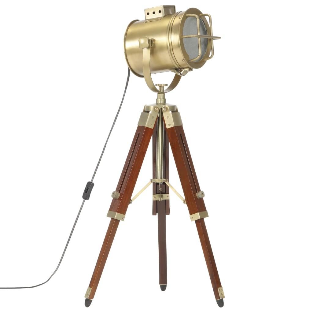 Gulvlampe med trefod 69 cm massivt mangotræ