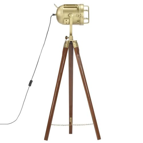 Gulvlampe med trefod 97 cm massivt mangotræ