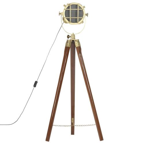 Gulvlampe med trefod 97 cm massivt mangotræ