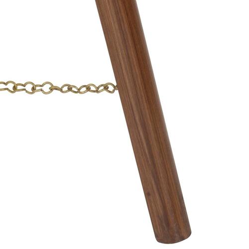 Gulvlampe med trefod 97 cm massivt mangotræ