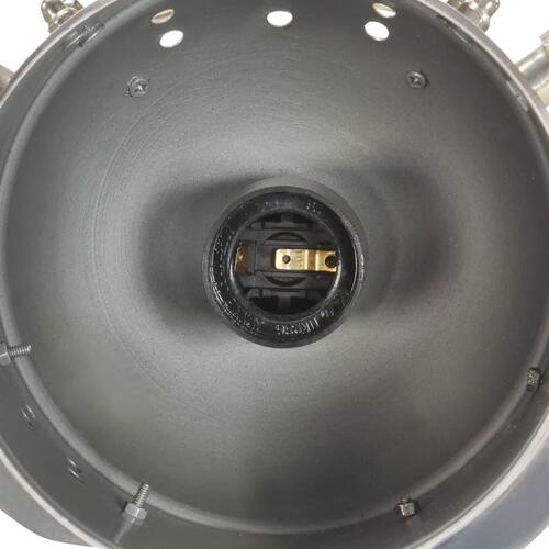 Gulvlampe med trefod 97 cm massivt mangotræ sort