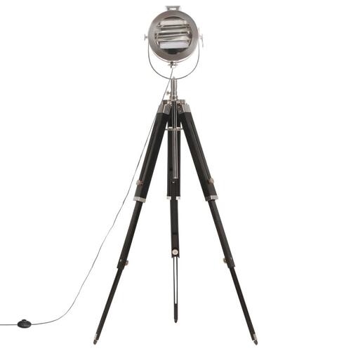 Gulvlampe med trefod 165 cm massivt mangotræ