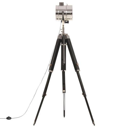 Gulvlampe med trefod 165 cm massivt mangotræ