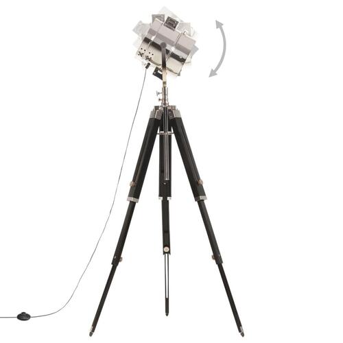 Gulvlampe med trefod 165 cm massivt mangotræ
