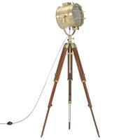 Gulvlampe med trefod 165 cm massivt mangotræ