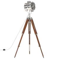 Gulvlampe med trefod 165 cm massivt mangotræ