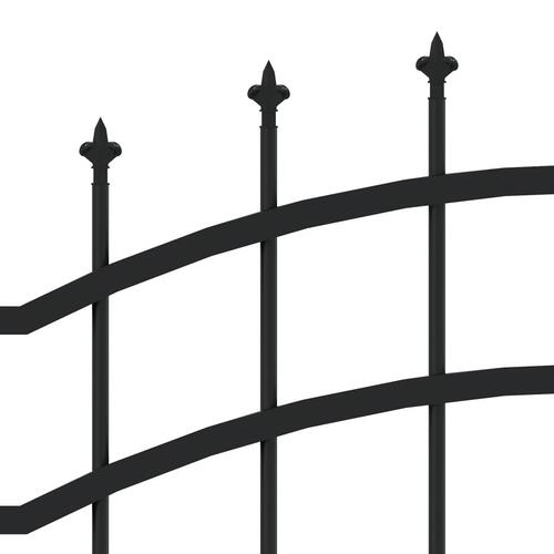 Havehegn med spydtop 165 cm pulverlakeret stål sort