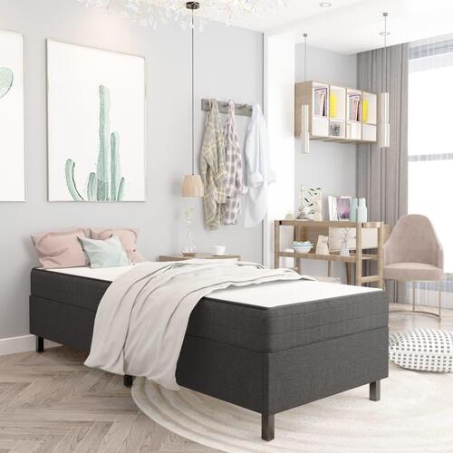 Sengestel til madras 90x200 cm stof grå