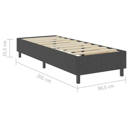 Sengestel til madras 90x200 cm stof grå