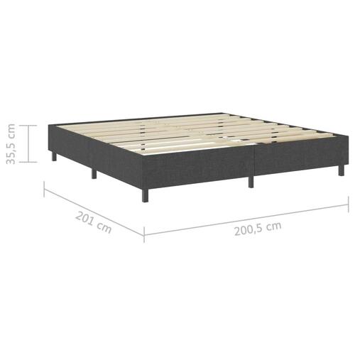 Sengestel til madras 200x200 cm stof grå