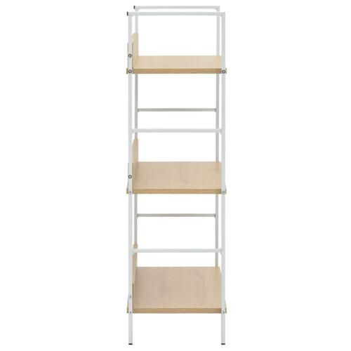 Bogreol 60x27,6x90,5 cm 3 hylder konstrueret træ egetræsfarve