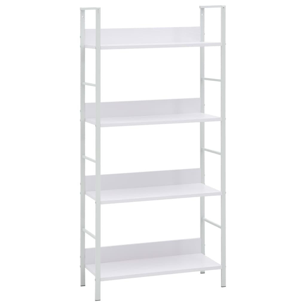 Bogreol med 3 hylder 60x27,6x124,5 cm konstrueret træ hvid