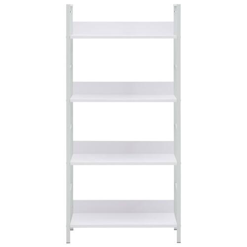 Bogreol med 3 hylder 60x27,6x124,5 cm konstrueret træ hvid