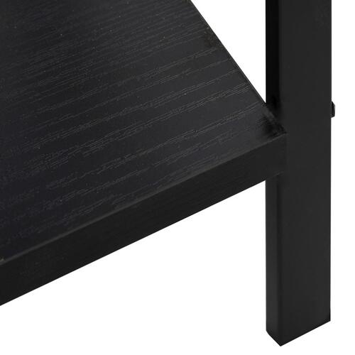 Bogreol med 5 hylder 60x27,6x158,5 cm konstrueret træ sort