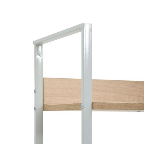 Bogreol 60x27,6x158,5 cm 5 hylder konstrueret træ egetræsfarvet