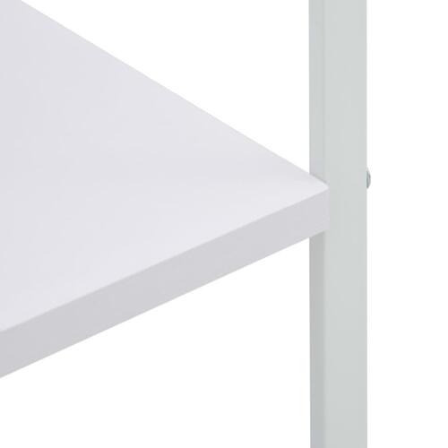Køkkenreol til mikroovn 60x39,6x123 cm konstrueret træ hvid