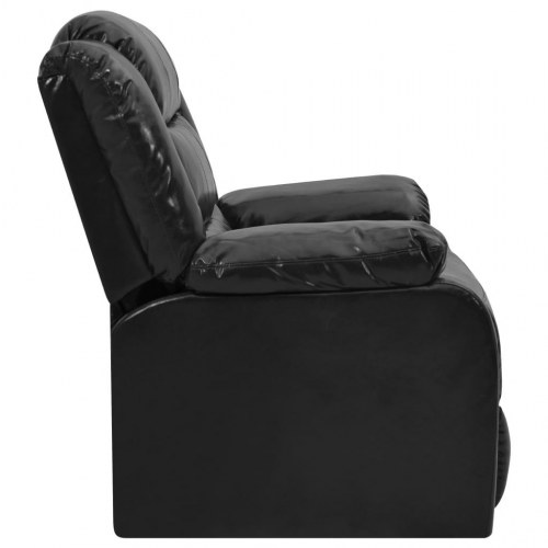 Lænestol kunstlæder sort