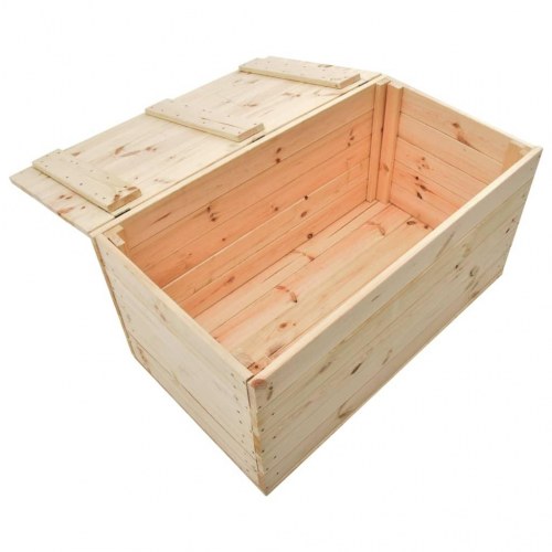 Opbevaringskasse 100x54x50,7 cm massivt fyrretræ