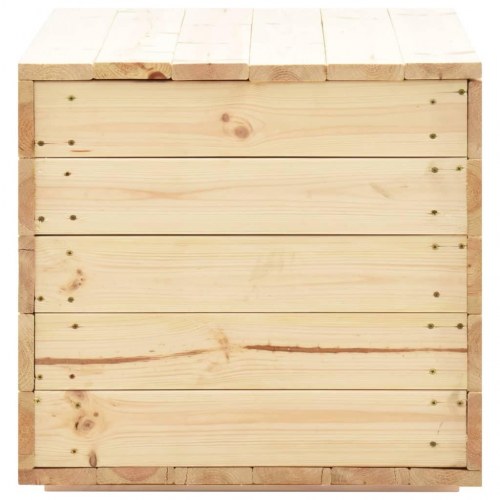 Opbevaringskasse 100x54x50,7 cm massivt fyrretræ
