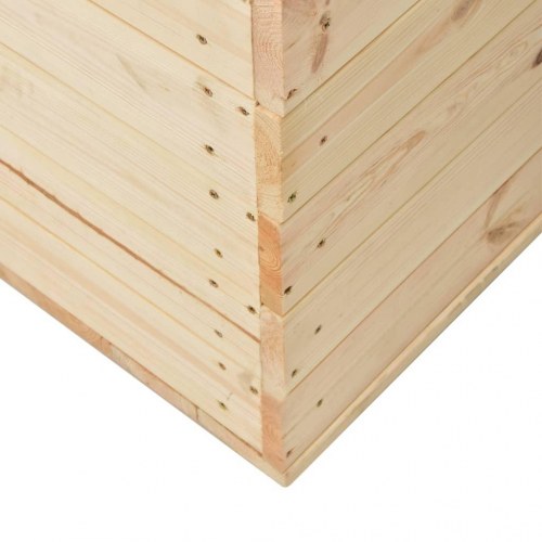 Opbevaringskasse 100x54x50,7 cm massivt fyrretræ