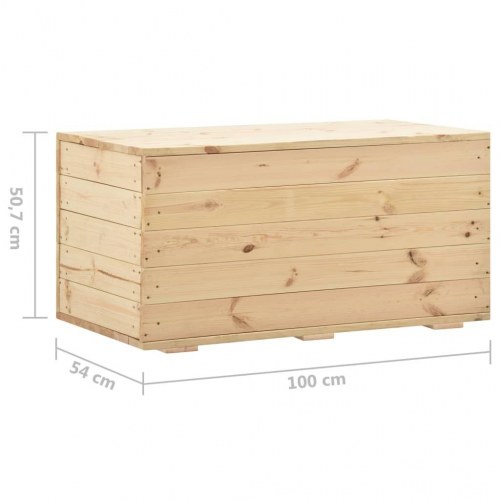 Opbevaringskasse 100x54x50,7 cm massivt fyrretræ