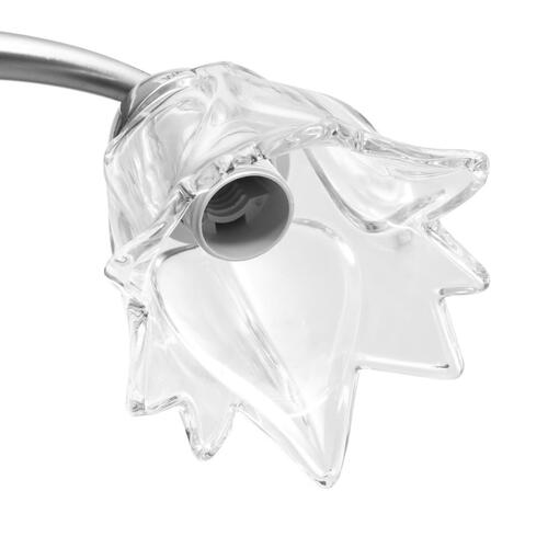 Loftlampe transparente glasskærme til 3 E14-pærer tulipanform