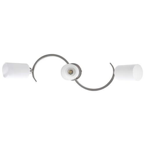 Loftlampe med keramiske lampeskærme til 3 E14-pærer hvid