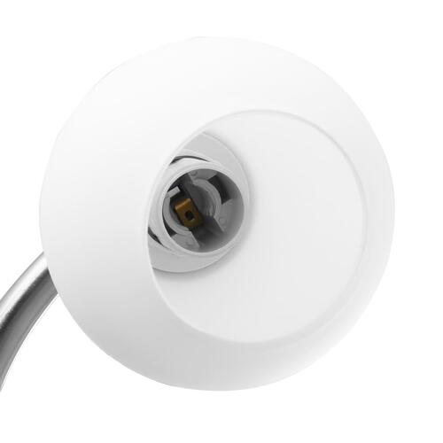 Loftlampe med keramiske lampeskærme til 5 E14-pærer hvid