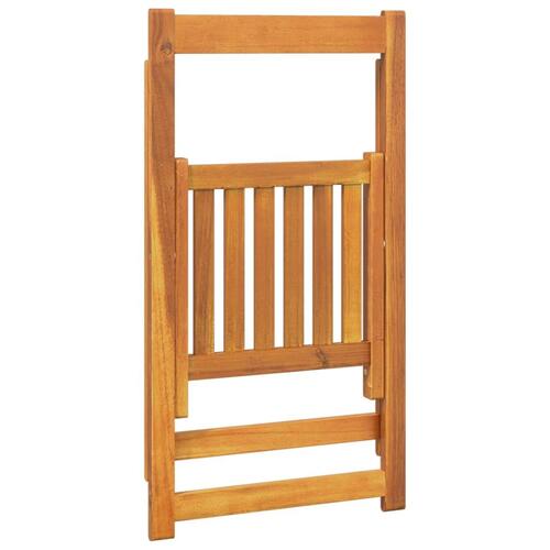 Foldbare havestole 8 stk. massivt akacietræ