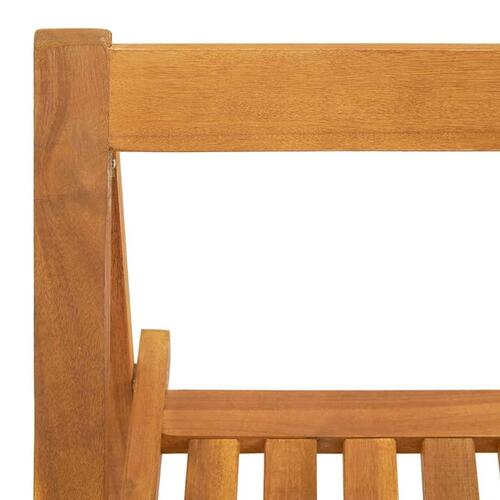 Foldbare havestole 4 stk. massivt akacietræ