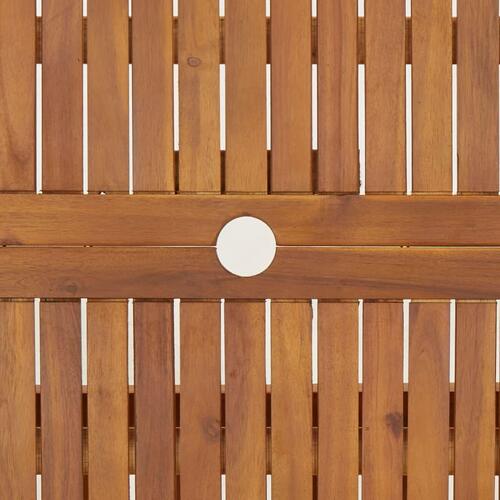 Foldbart havebord 90x75 cm massivt akacietræ