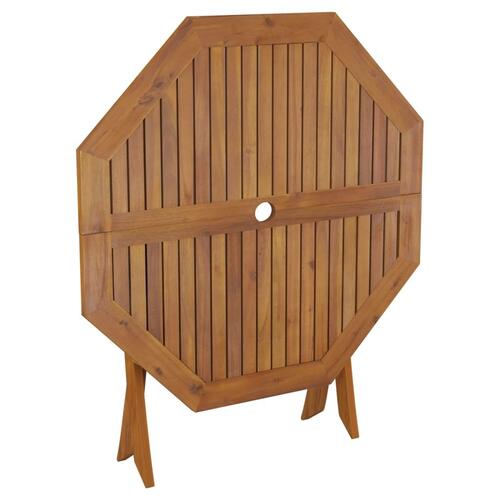Foldbart havebord 90x75 cm massivt akacietræ