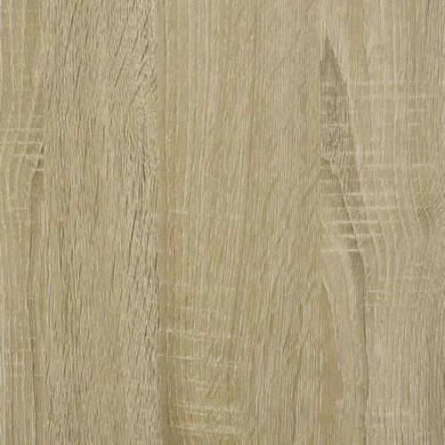 Skrivebord m. skuffer 102x50x76 cm konstrueret træ sonoma-eg