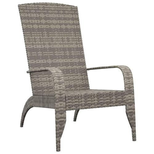 Adirondack-havestol polyrattan grå