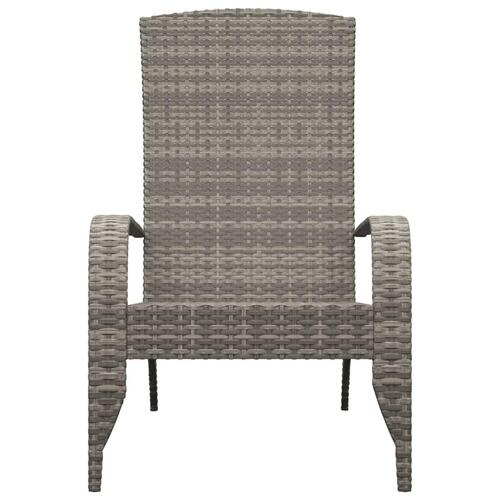 Adirondack-havestol polyrattan grå