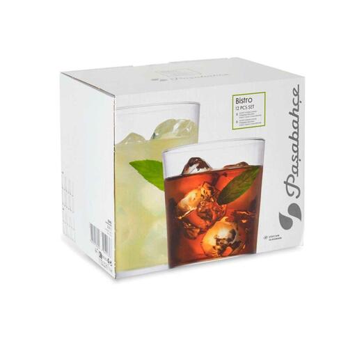 Glassæt Bistro Gennemsigtig Glas (380 ml) (2 enheder) (510 ml)