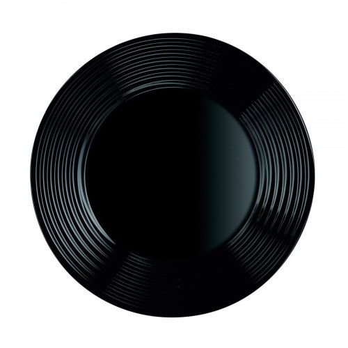 Luminarc Harena middagstallerken i sort glas 25 cm - 24 stk.