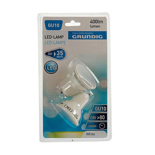 LED-lampe Grundig 6400 K Hvid 5 W GU10 400 lm (5 x 6 x 5 cm) (10 enheder)