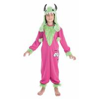 Kostume til børn Grøn Monster (2 Dele) 7-9 år
