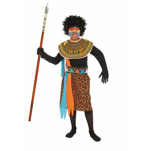 Kostume til børn Afrikansk mand (4 Dele) 11-13 år