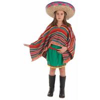 Kostume til børn Mexicansk kvinde (3 Dele) 11-13 år