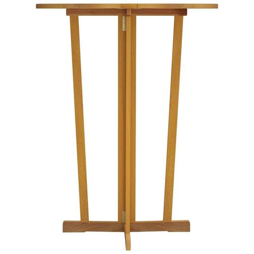 Foldbart barbord 90x65x105 cm massivt teaktræ